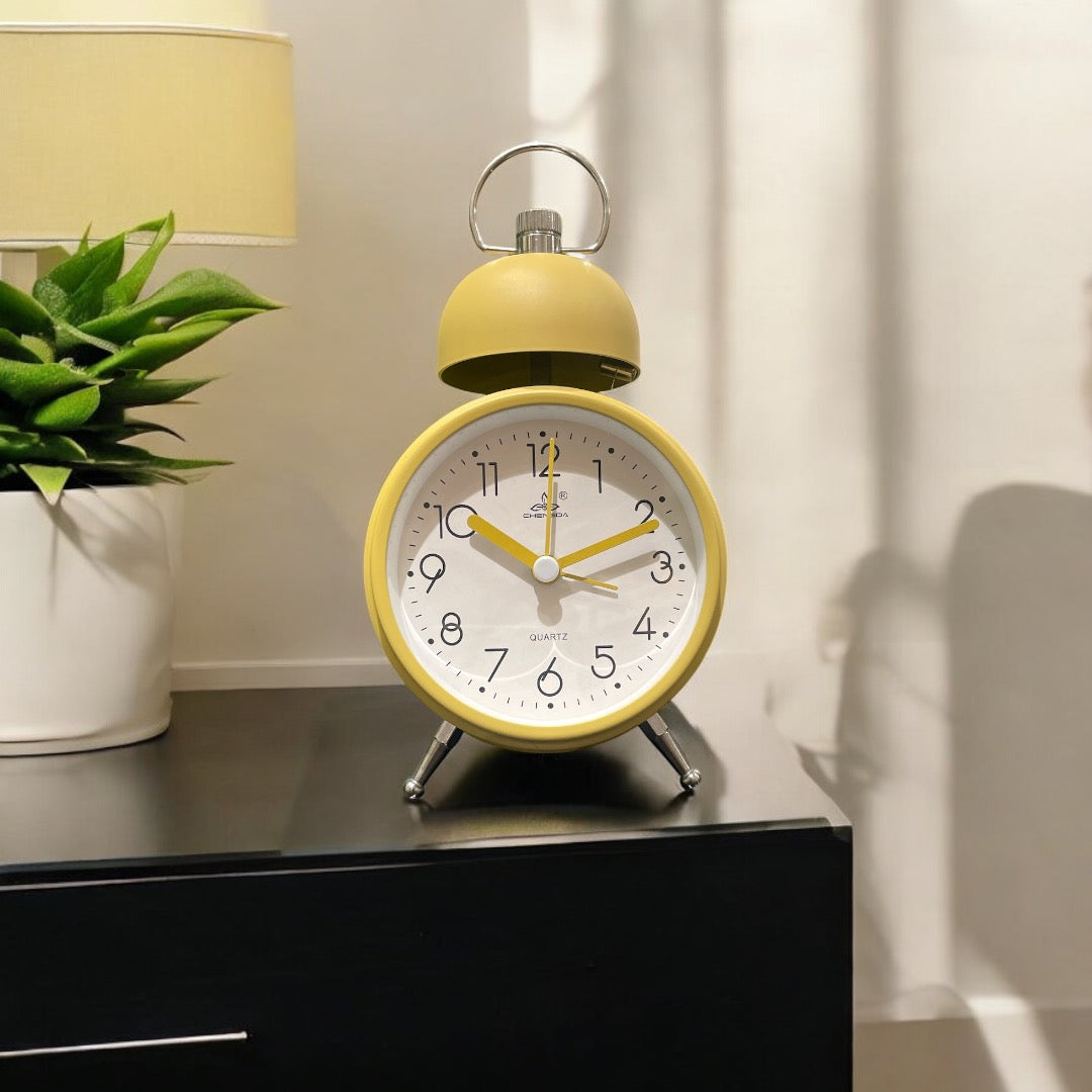 Table Top Clock Yellow