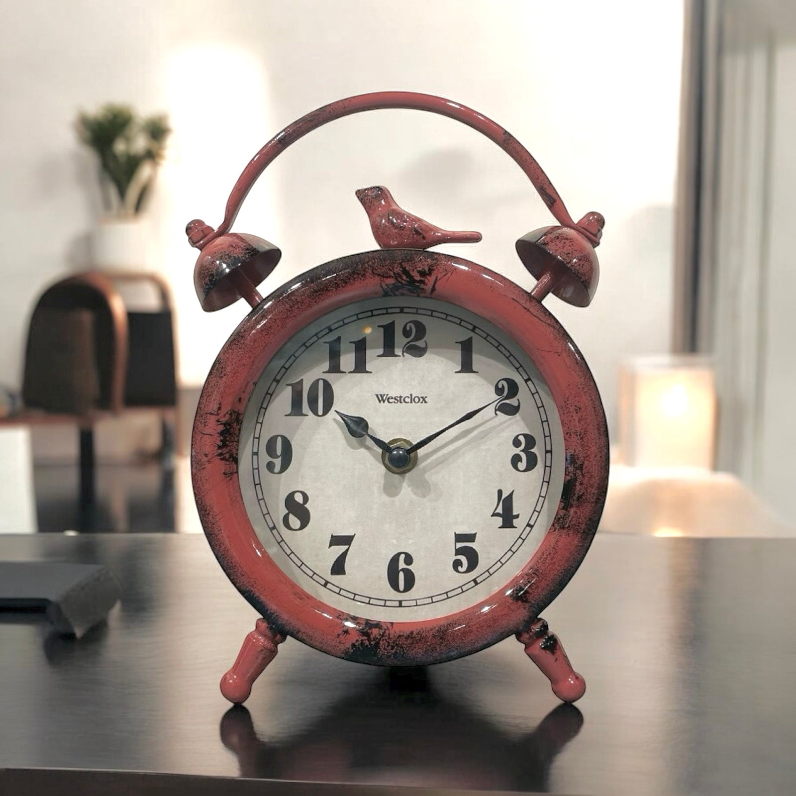 Table Top Clock Red Bird