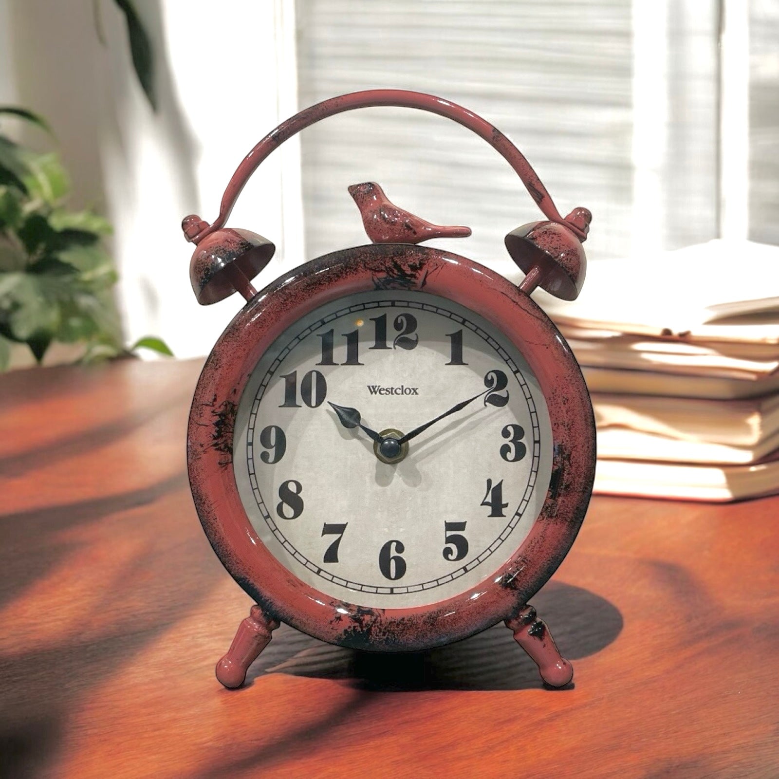 Table Top Clock Red Bird